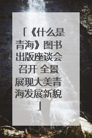 《什么是青海》图书出版座谈会召开 全景展现大美青海发展新貌