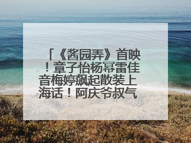 《酱园弄》首映！章子怡杨幂雷佳音梅婷飙起散装上海话！阿庆爷叔气氛组！独独没见他……