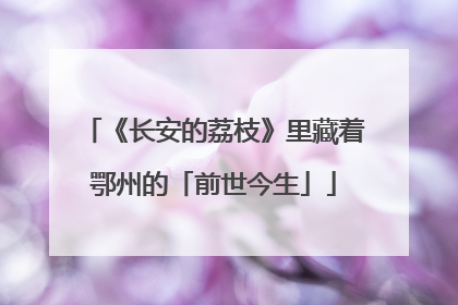 《长安的荔枝》里藏着鄂州的「前世今生」