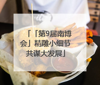 「第9届南博会」精雕小细节共谋大发展