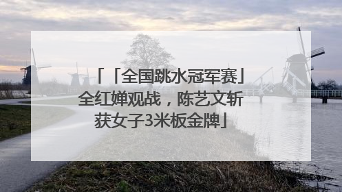「全国跳水冠军赛」全红婵观战，陈艺文斩获女子3米板金牌