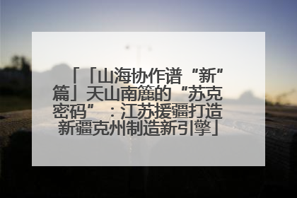 「山海协作谱“新”篇」天山南簏的“苏克密码”：江苏援疆打造新疆克州制造新引擎