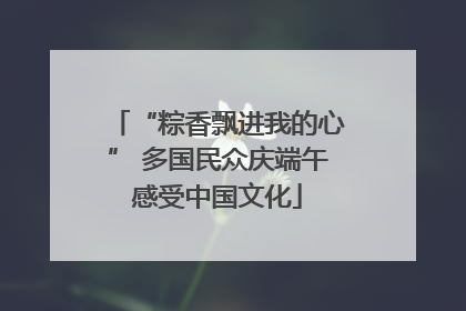 “粽香飘进我的心” 多国民众庆端午感受中国文化