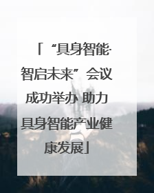 “具身智能·智启未来”会议成功举办 助力具身智能产业健康发展