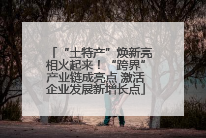 “土特产”焕新亮相火起来！“跨界”产业链成亮点 激活企业发展新增长点