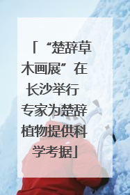 “楚辞草木画展”在长沙举行 专家为楚辞植物提供科学考据
