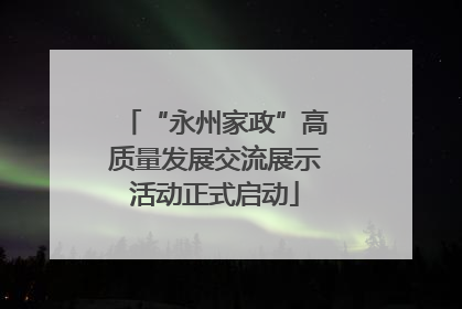 “永州家政”高质量发展交流展示活动正式启动