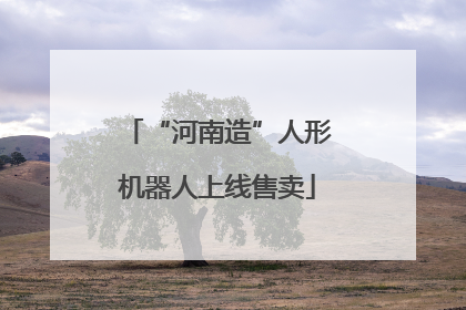 “河南造”人形机器人上线售卖