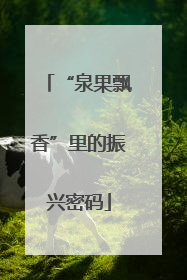 “泉果飘香”里的振兴密码
