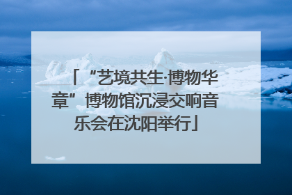 “艺境共生·博物华章”博物馆沉浸交响音乐会在沈阳举行