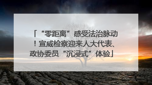 “零距离”感受法治脉动！宣威检察迎来人大代表、政协委员“沉浸式”体验