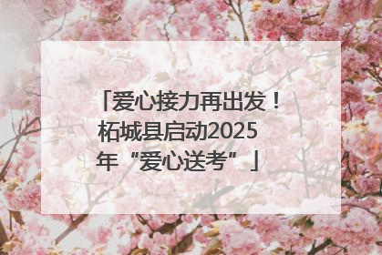 爱心接力再出发！柘城县启动2025年“爱心送考”
