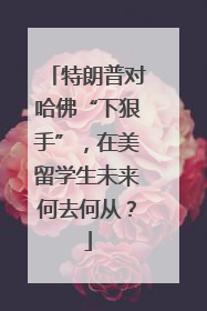 特朗普对哈佛“下狠手”，在美留学生未来何去何从？