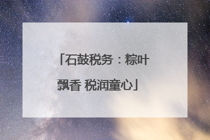 石鼓税务：粽叶飘香 税润童心