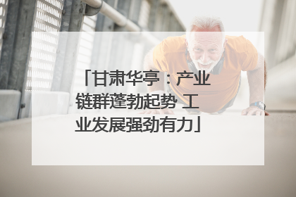甘肃华亭：产业链群蓬勃起势 工业发展强劲有力