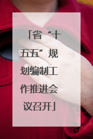 省“十五五”规划编制工作推进会议召开
