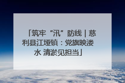 筑牢“汛”防线｜慈利县江垭镇：党旗映溇水 清淤见担当