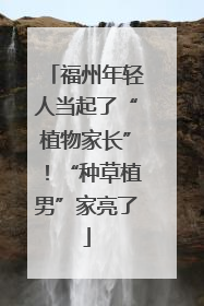 福州年轻人当起了“植物家长”！“种草植男”家亮了