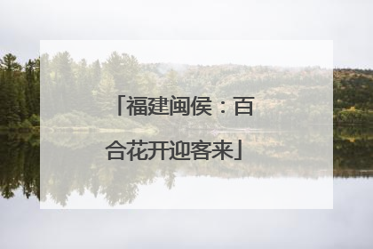 福建闽侯：百合花开迎客来