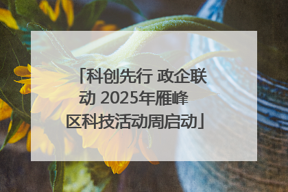 科创先行 政企联动 2025年雁峰区科技活动周启动