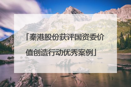 秦港股份获评国资委价值创造行动优秀案例