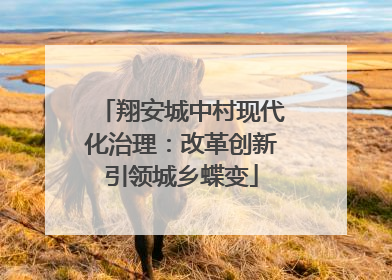 翔安城中村现代化治理：改革创新引领城乡蝶变