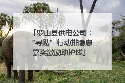 罗山县供电公司：“寻贴”行动排隐患 嘉奖激励助护线