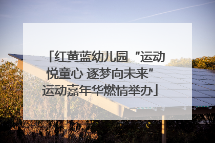 红黄蓝幼儿园“运动悦童心 逐梦向未来”运动嘉年华燃情举办