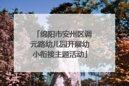绵阳市安州区调元路幼儿园开展幼小衔接主题活动