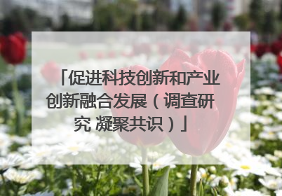 促进科技创新和产业创新融合发展（调查研究 凝聚共识）