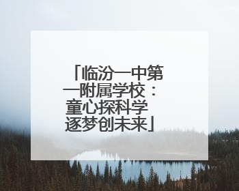 临汾一中第一附属学校：童心探科学 逐梦创未来
