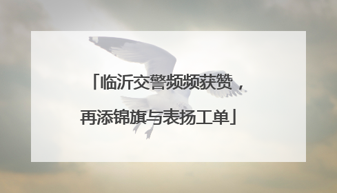 临沂交警频频获赞，再添锦旗与表扬工单