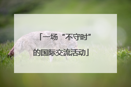 一场“不守时”的国际交流活动