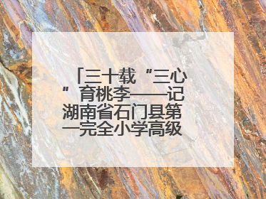 三十载“三心”育桃李——记湖南省石门县第一完全小学高级教师覃玲君