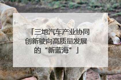 三地汽车产业协同创新驶向高质量发展的“新蓝海”