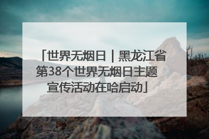 世界无烟日｜黑龙江省第38个世界无烟日主题宣传活动在哈启动