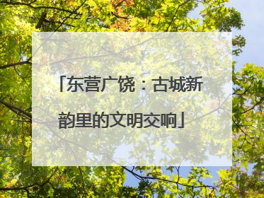 东营广饶：古城新韵里的文明交响