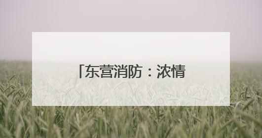 东营消防：浓情端午 粽叶飘香