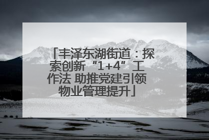 丰泽东湖街道：探索创新“1+4”工作法 助推党建引领物业管理提升