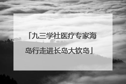 九三学社医疗专家海岛行走进长岛大钦岛