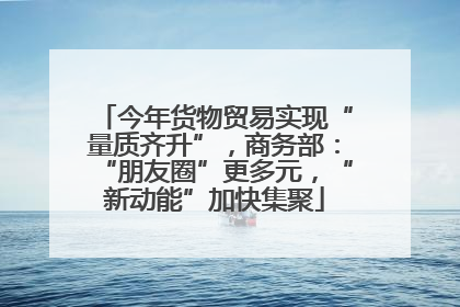 今年货物贸易实现“量质齐升”，商务部：“朋友圈”更多元，“新动能”加快集聚