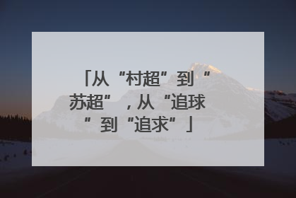 从“村超”到“苏超”，从“追球”到“追求”
