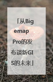 从Bigemap Pro的发布谈新GIS的未来