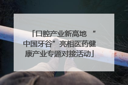 口腔产业新高地 “中国牙谷”亮相医药健康产业专题对接活动