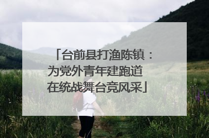 台前县打渔陈镇：为党外青年建跑道 在统战舞台竞风采