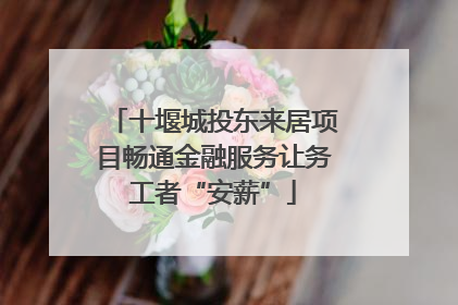 十堰城投东来居项目畅通金融服务让务工者“安薪”