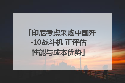印尼考虑采购中国歼-10战斗机 正评估性能与成本优势