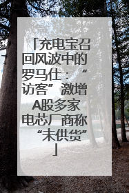 充电宝召回风波中的罗马仕：“访客”激增 A股多家电芯厂商称“未供货”