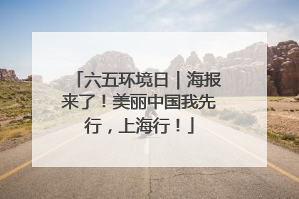 六五环境日｜海报来了！美丽中国我先行，上海行！