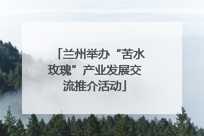 兰州举办“苦水玫瑰”产业发展交流推介活动